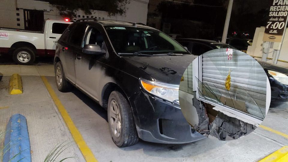 Jovencito destroza fachada de negocio