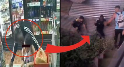 Hombre acosa a pequeña en tienda de abarrotes y vecinos toman venganza | VIDEO
