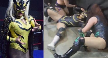 Luchadora Bengalee sufre aparatoso accidente en pleno evento en vivo | VIDEO