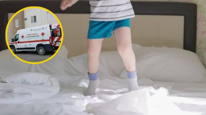 Niño  de 4 años cae desde tercer piso de edificio; estaba saltando en su cama y salió volando
