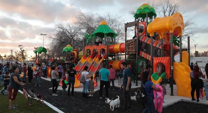 Parque Mendoza queda espectacular, se llena de familias durante su reinauguración