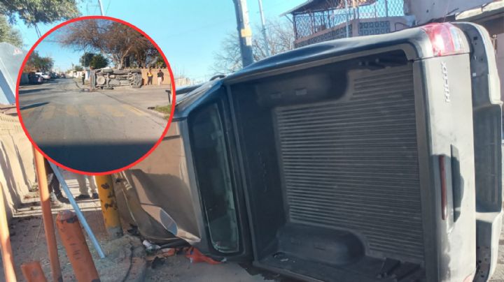 Mujer provoca volcadura en la colonia Matamoros y huye del lugar