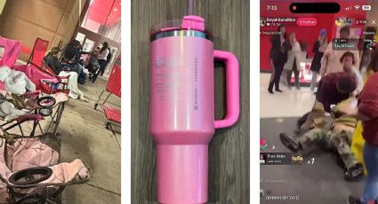 'Pink Stanley de Starbucks': madrugan por largas filas y hasta pelean por el termo | VIDEO