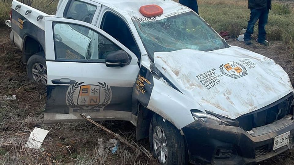 Volcadura en la carretera Anáhuac