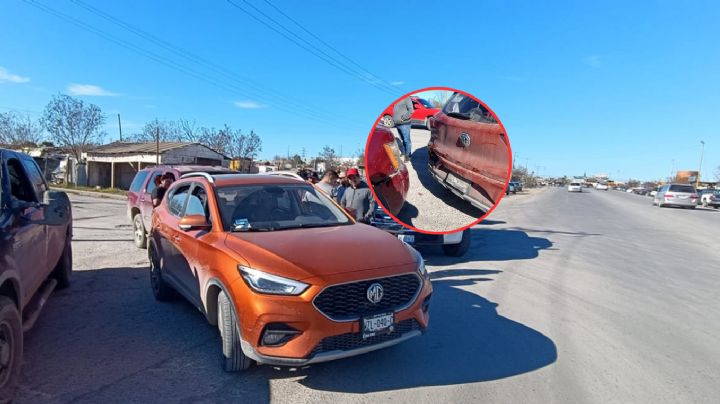 Mujer protagoniza choque en Carretera Aeropuerto impactando a camioneta de reciente modelo