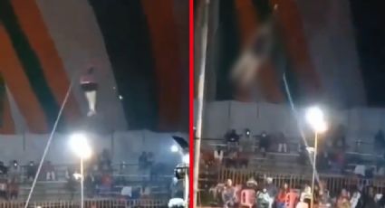 Circo del terror: Acróbata sufre impactante accidente en pleno show en vivo | VIDEO