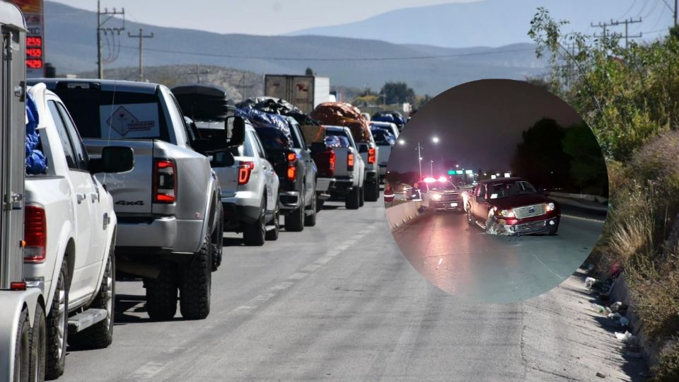 Paisano abandona camioneta tras chocarla