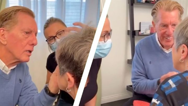 Abuelito no sabía maquillar a su esposa enferma y contrata estilista para aprender | VIDEO