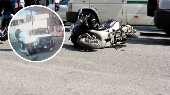 Pipa embiste a motocicleta y sus tripulantes salen ilesos; niño viajaba sin casco I VIDEO
