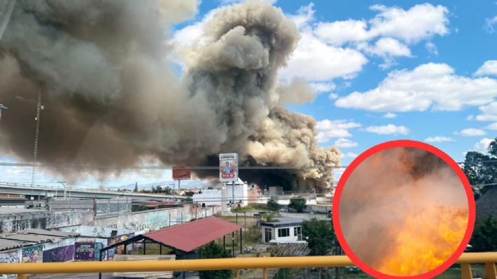 Incendio consume instalaciones de televisora; servicios de emergencia trabajan para apagar las llamas