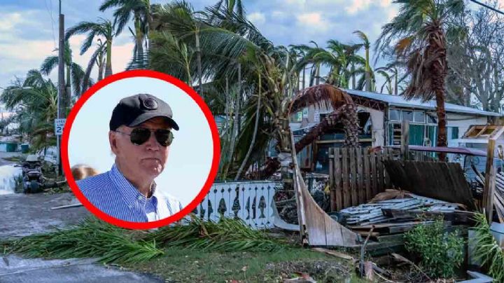 Joe Biden recorre Florida y anuncia apoyo de 612 mdd tras paso de huracán 'Milton' y 'Helene'