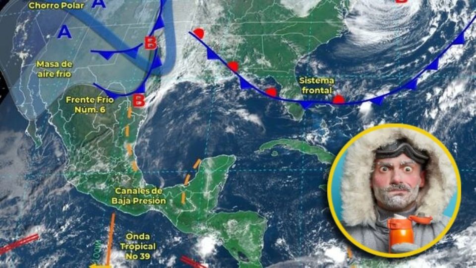 Prepárate, pues esta semana entrará el frío a México, bajando la temperatura en ciertas regiones del país