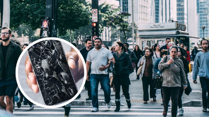 Montacelulares, la nueva forma de extorsión a peatones: ¿cómo operan?