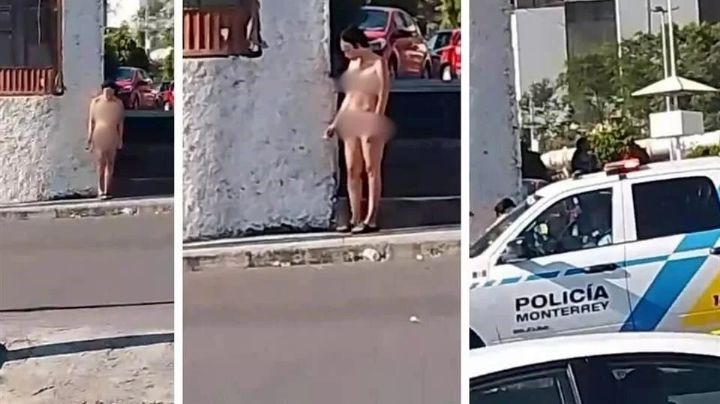 Mujer se pelea con su esposo y 'protesta' desnuda; ¿qué le hizo? | VIDEO
