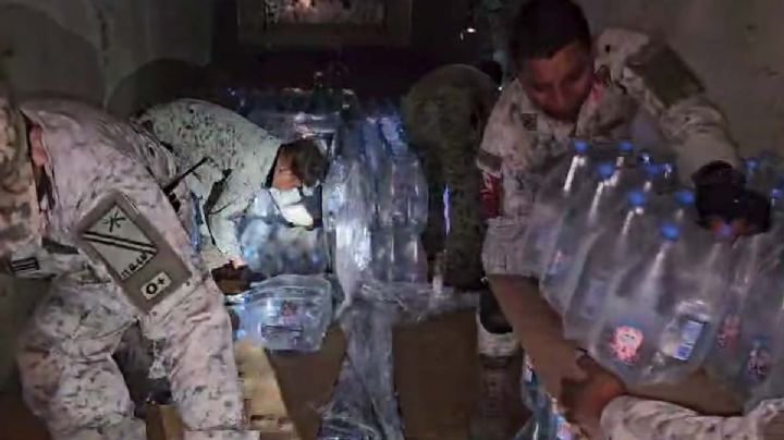 Aseguran tráiler que llevaba jugos, refrescos y 124 paquetes de droga