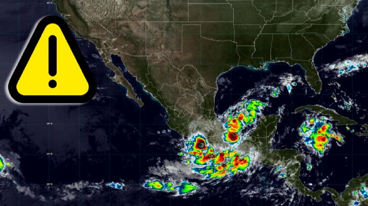 ¡En alerta! México está rodeado por 3 potenciales ciclones; estados afectados