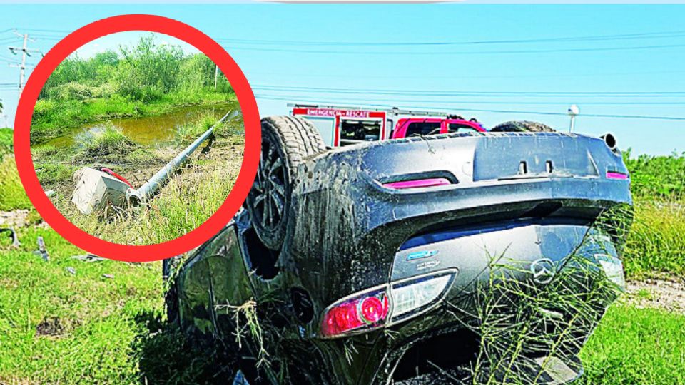 En el sitio quedó el carro volcado y destrozado, del conductor no se supo nada