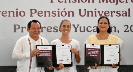 Firma Claudia Sheinbaum convenio de pensión universal para personas con discapacidad