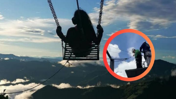 Una turista regia cae del 'Columpio Extremo' en Real de Catorce; carecían de equipo médico | VIDEO