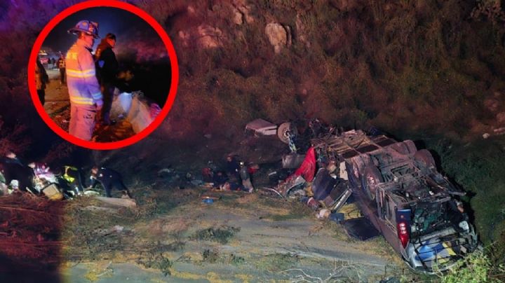 ¡Tragedia!; 24 muertos en brutal accidente; autobús se volcó tras impactarse contra tráiler | FOTOS