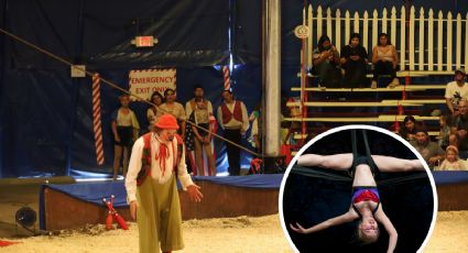 Circo del horror: payaso acróbata cae en pleno show; el público presenció el momento