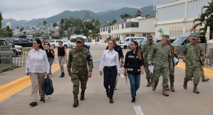 Claudia Sheinbaum recorre área de destrucción en Acapulco