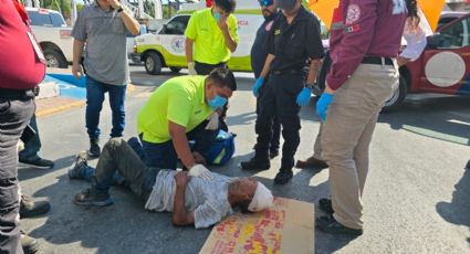 Nuevo Laredo: abuelito es atropellado brutalmente a espalda de la Presidencia Municipal