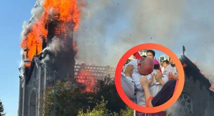 Devastador incendio en iglesia católica; se queman hasta los cimientos | VIDEO