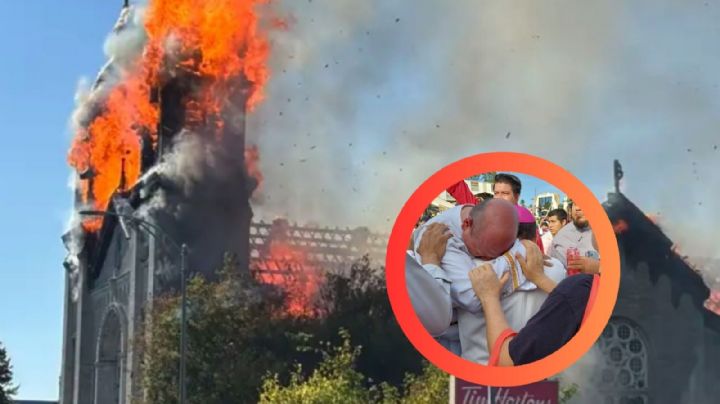 Devastador incendio en iglesia católica; se queman hasta los cimientos | VIDEO