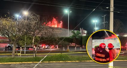 Voraz incendio consume supermercado; llamas pudieron verse desde fuera | VIDEO