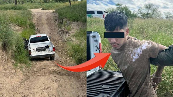 Joven huía al río Bravo y se atasca en el lodo; traía 12 indocumentados
