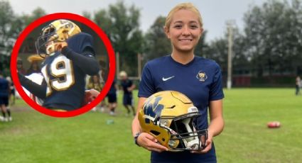 Pateadora de Pumas recibe brutal impacto en partido; es la única mujer en la Onefa | VIDEO