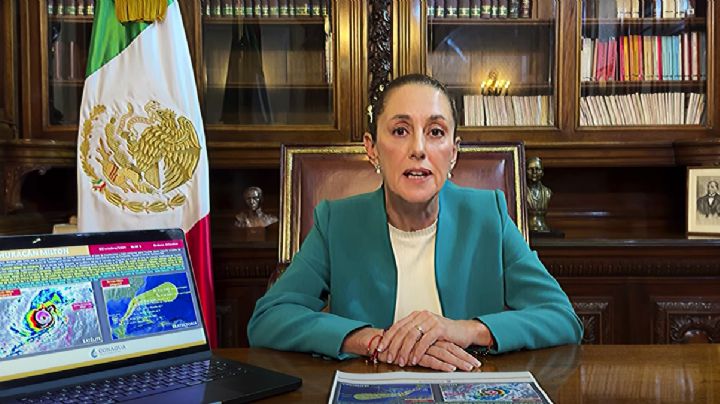 Claudia Sheinbaum emite mensaje a la nación por proximidad del Huracán Milton