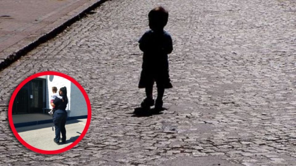 Sin ninguna supervisión de algún adulto, la pequeña deambuló un día entero por las calles, con hambre, sed y frío