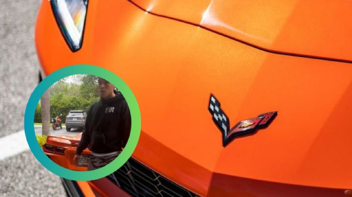 Joven se viraliza al proteger a su Corvette ante huracán Milton; provoca controversia | VIDEO