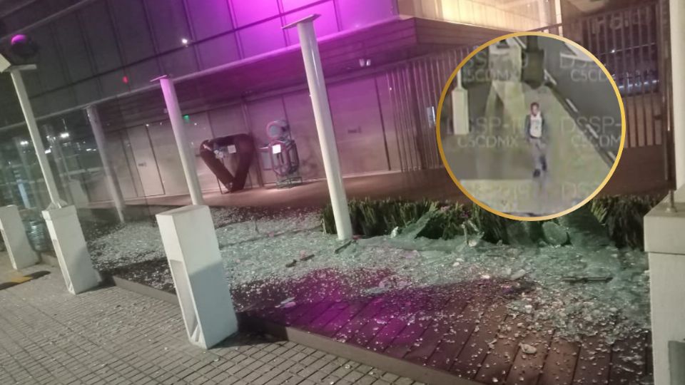 El hombre actuó solo y sin una razón aparente, además permaneció unos segundos al interior del edificio