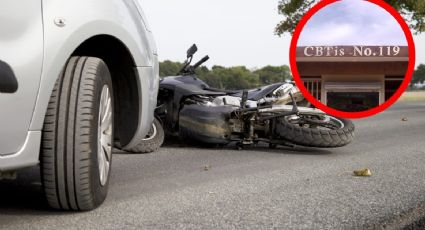 Maestro del CBTis se pasa de copas en Halloween y arrolla a familia que viajaba en moto