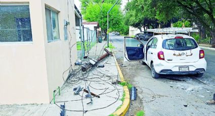 Nuevo Laredo: conductor fantasma tumba poste y deja sin cable a los vecinos de la colonia Madero