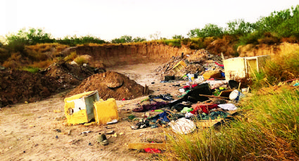 Nuevo Laredo: denuncian tiradero en la Ruta del Jabalí