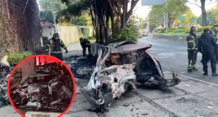 Vehículo de lujo choca, vuelca y se incendia; el conductor murió calcinado I VIDEO