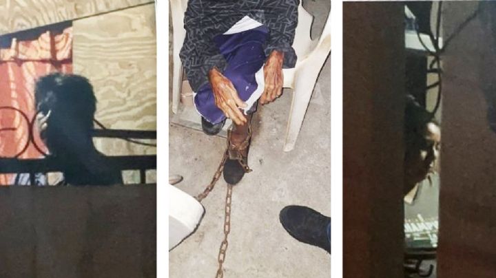 Hijos amarraban con cadenas a su abuelita en Matamoros; 'era por su protección', se justifican