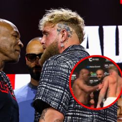 MOMENTO EXACTO en el que Mike Tyson golpea a Jake Paul previo a su esperado combate en Texas