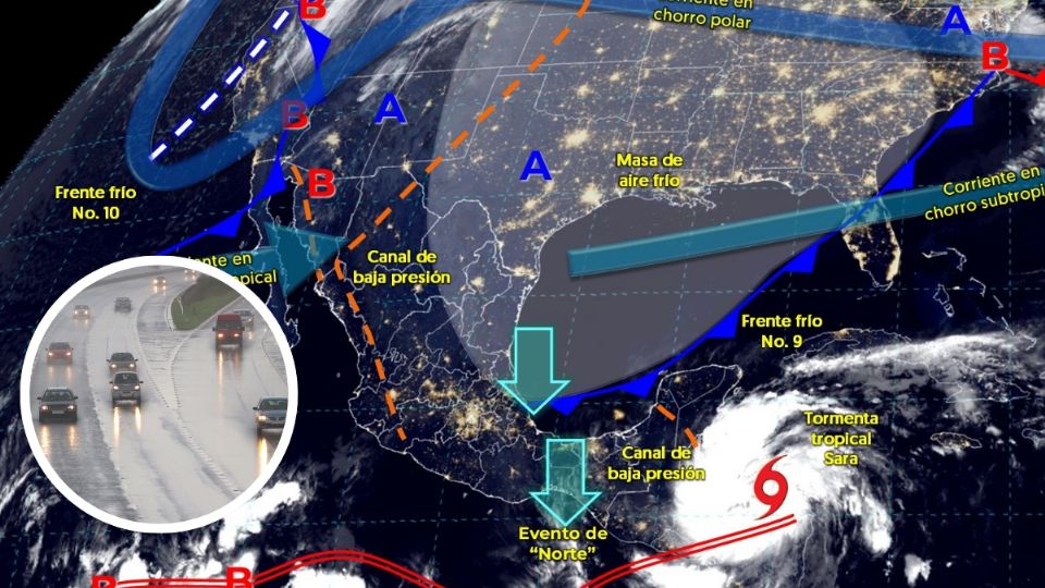 El fenómeno meteorológico provocará lluvias fuertes en varios estados