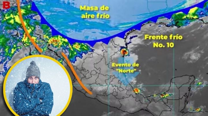 Tormenta invernal llega a México junto al Frente Frío 10; heladas y bajas temperaturas en estos estados