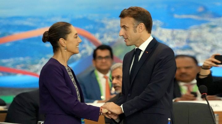 Claudia Sheinbaum y Emmanuel Macron impulsan cooperación ferroviaria y ambiental