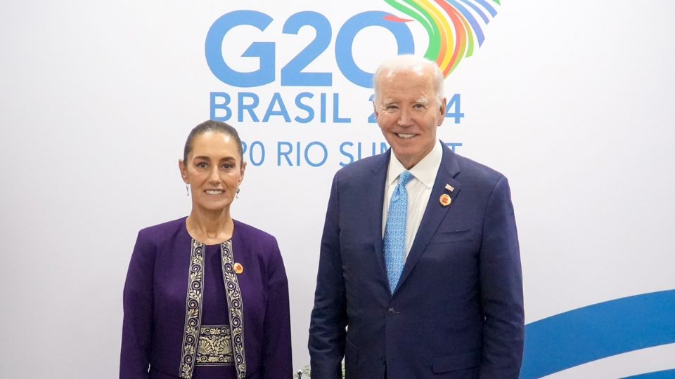 Claudia Sheinbaum y Joe Biden.