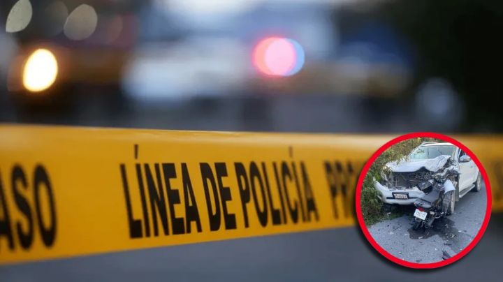 Muere joven al impactarse brutalmente contra una Toyota; su moto quedó incrustada en la camioneta