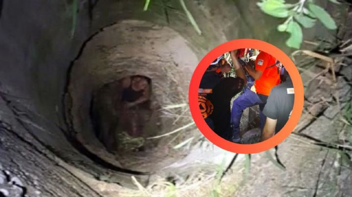 Cae en noria de 15 metros y es rescatado; dolorosas lesiones tras horas de angustia