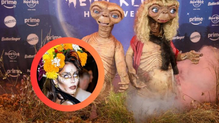 Danna deslumbra con su disfraz de Catrina en la fiesta de Halloween de Heidi Klum | VIDEO