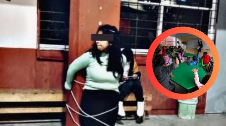 Amarran a tesorera de primaria para que regrese 86 mil pesos; la acusan de robo